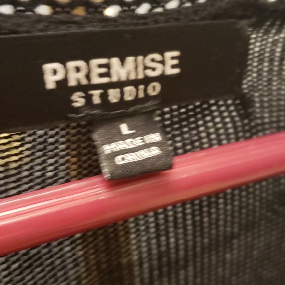 Sleeveless net womens mesh cardigan size L - Picture 2 of 6